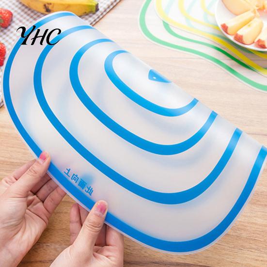 Plastic Chopping Block 4Pcs Chopping Blocks Frosted Non-slip Transparent Cutting Boards Breadboard for Kitchen