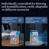 Three-In-One Portable Cooling Fan With 7-Color Led Night Light And 5-Hole Humidifier For Office Home Outdoor