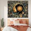 Forest Green Nature Tapestry Wall Hanging, Misty Forest Sunlight Wall Mural Tapestry Aesthetic for Bedroom, Fantasy Large Tree R