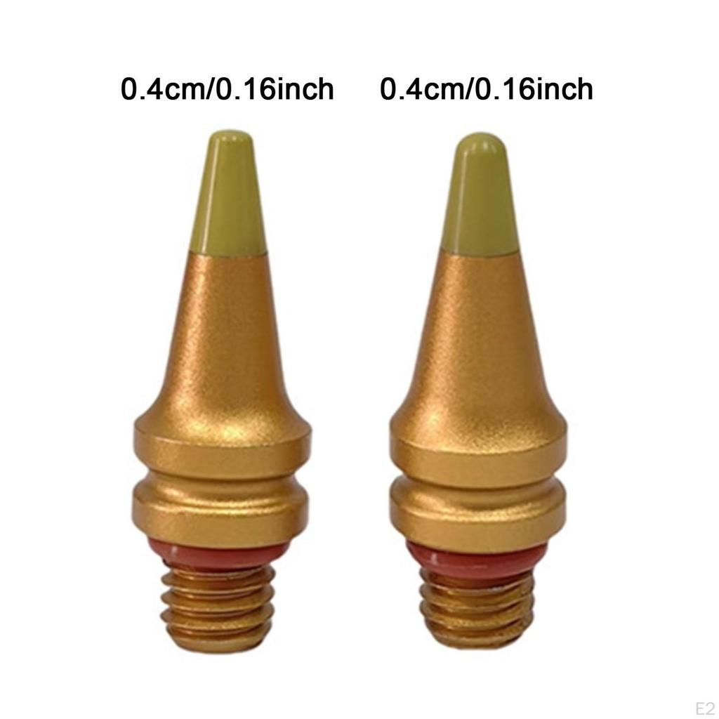 2Pcs Car Body Dent Removal Knockdown Tips Down Pen Tools Aluminum Alloy Repalcement Heads for DIY