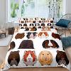 Yellow Maple Leaf French Bulldog Microfiber Bedroom Comforter Cover with Pillowcases Lovely Pet Dog Bed Sets for Girl Boy Teen