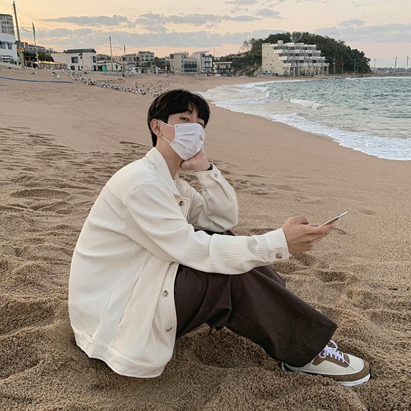 Corduroy Casual Jacket Spring and Autumn New Korean Style Trendy Men's Jacket Versatile Work Clothes