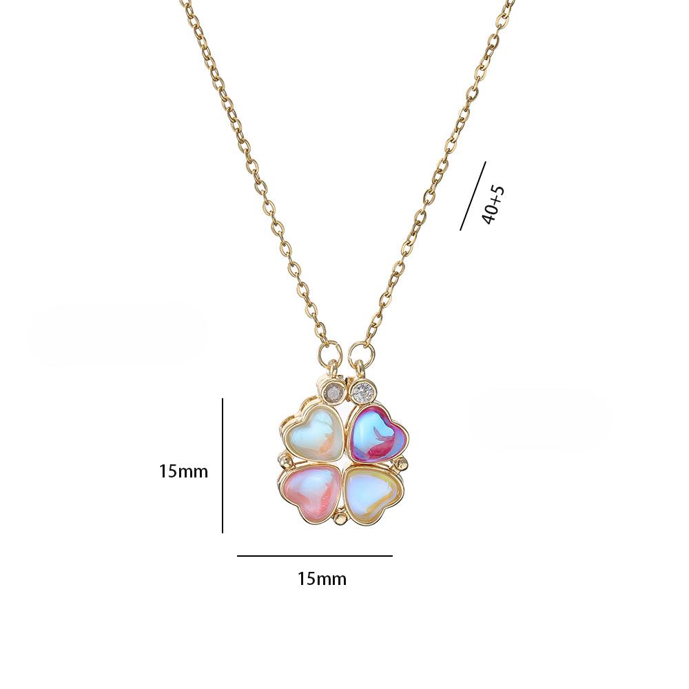 Four-leaf Clover Necklace Female Love Deformation Niche Design Temperament Four-leaf Clover Fashion Jewelry
