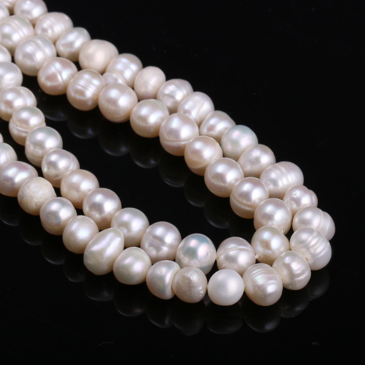 

1String, Natural Freshwater Potato Shape Pearl, 6-7mm Loose Spacer Pearl Beads for Jewelry Making DIY Holiday Gift, Women s Crafts, 36cm 1String/6-7mm-36cm белый