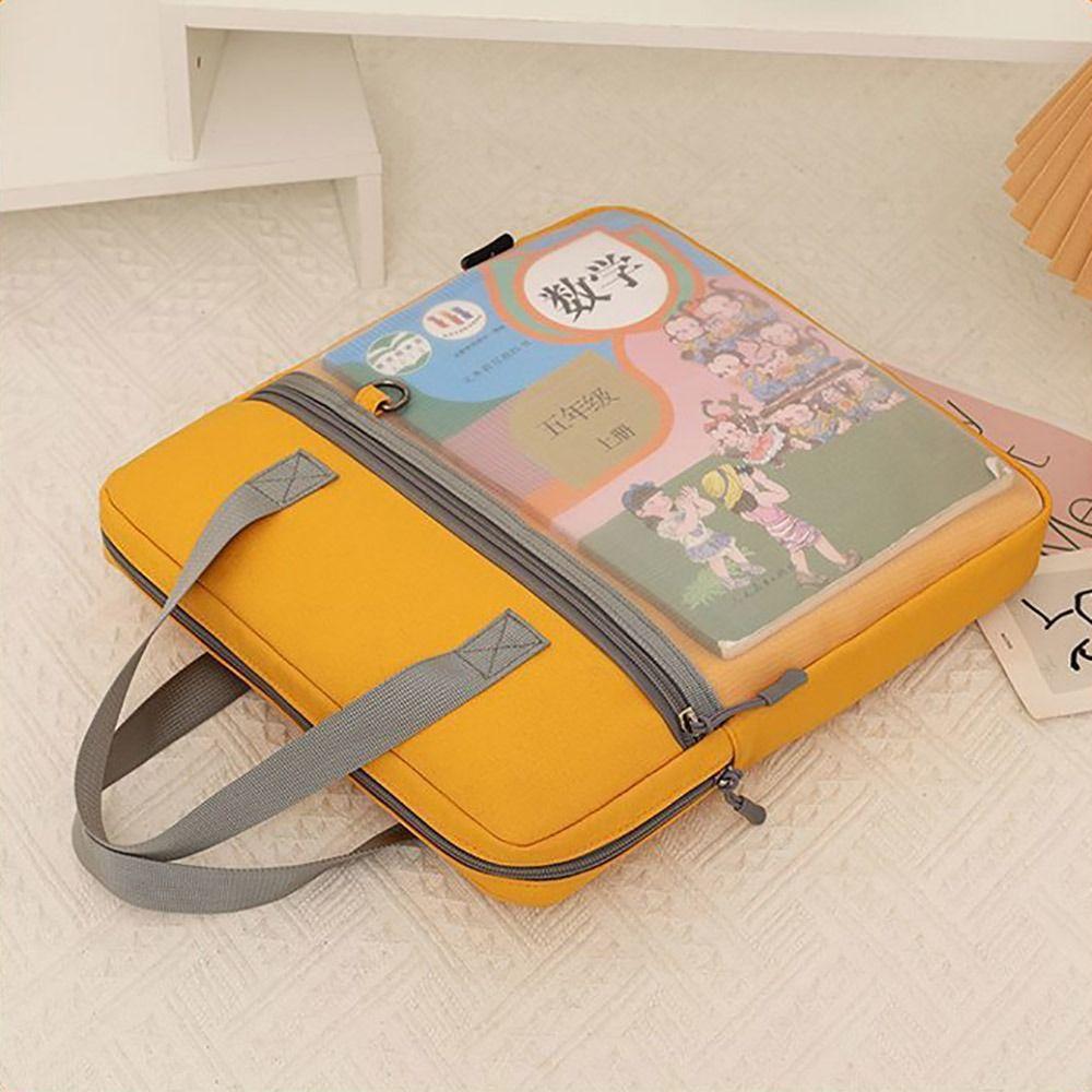 Oxford cloth File Bag Multifunctional Data Storage Bag New Zipper Pouch Bag  School Office Supplies
