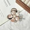 Korean Temperament Flower Hair Clip for Women – Medium Shark Claw Accessory 2026