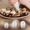 12-Piece Piping Couplers Set - 3 Sizes for Piping Bags & Icing Nozzles (Plastic Standard Couplers, Clear)