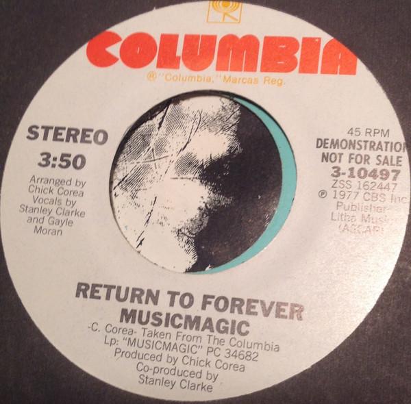 

7inch Record RETURN TO FOREVER - Musicmagic 310497PROMO Columbia 1977 US Jazz Used