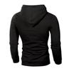 Men's Casual Solid-color Checkered Hoodie, Long-sleeved Hoodie, Sweatshirt And Jacket