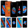 Congo Flag Phone Case For OnePlus 12 11 10 9 8 7 7T Pro 12R 10R 9RT 9R 8T Nord N100 N200 N10 2T CE 2 5G Soft Black Cover