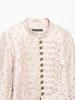 Autumn new fashion temperament floral print slim suit jacket 4341706