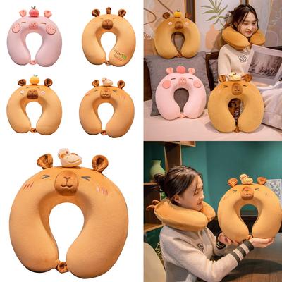 Cartoon Animal Neck Pillow Cute Travel Neck Support for Kids Cartoon Animal Memory Foam Travel Pillow Cushion