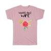 Gift T-Shirt : Worlds Best Wife Family Cute Flower Christmas Birthday