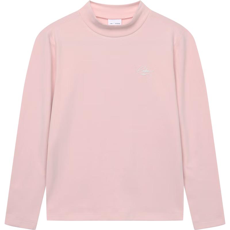 ERKE Kids  Unisex Long-Sleeve Round Neck T-Shirt 150