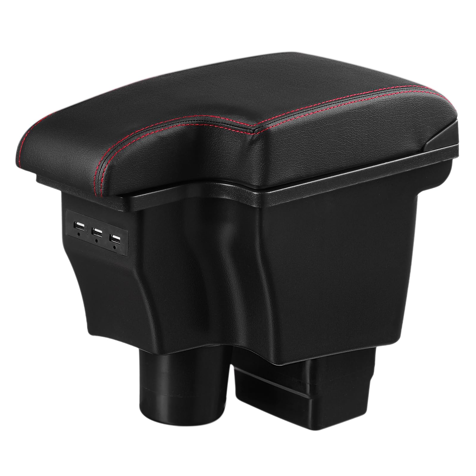 

[SeasonJYUNN] AQUA Car Armrest, Toyota Aqua NHP10/NHP10H Charging Port, Storage Cushion, Dual Layer Type,