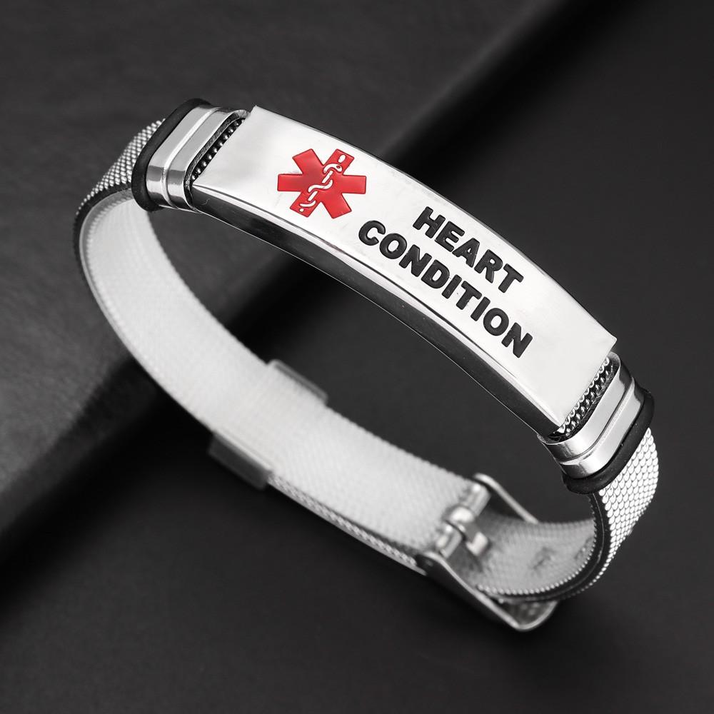 

Нержавеющая сталь предупреждение простой дизайн таблички с именем медицинский посох со змеей уход СОСТОЯНИЕ СЕРДЦА оповещение пациенты выходят аксессуары