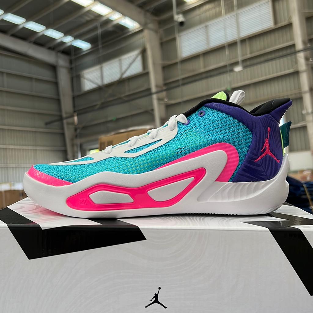 Air Jordan Tatum 1 GS Wave Runner Kids Sneakers Blue Lagoon-Pulse Pink-Blast FV0172-400