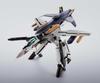 TAMASHII NATIONS R Macross Zero Phoenix ABS PVC Movable Figure HI-METAL VF-OS (Roy Focker's Custom) + QF-2200D-B Ghost, Approx. 140mm, & Die-Cast &