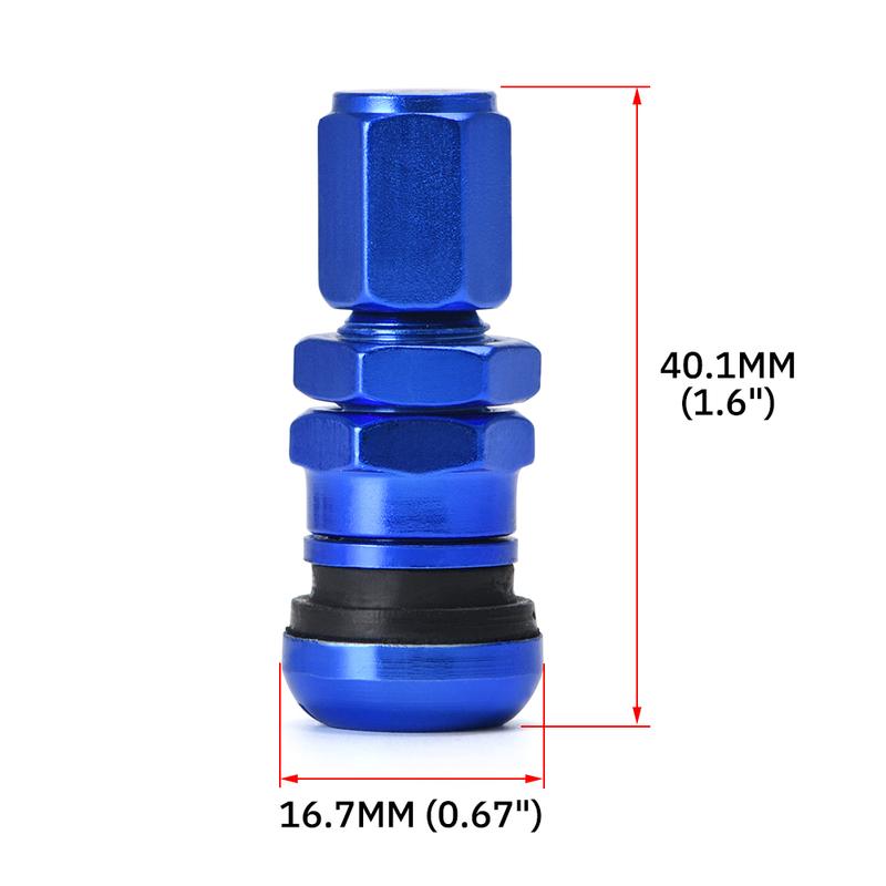 4pcs / Set Universal Motorcycle Car Wheel Tubeless Tire Valve Air Caps for Tire Valve Stem Aluminum Metal Air Valve Stem VR-WR11