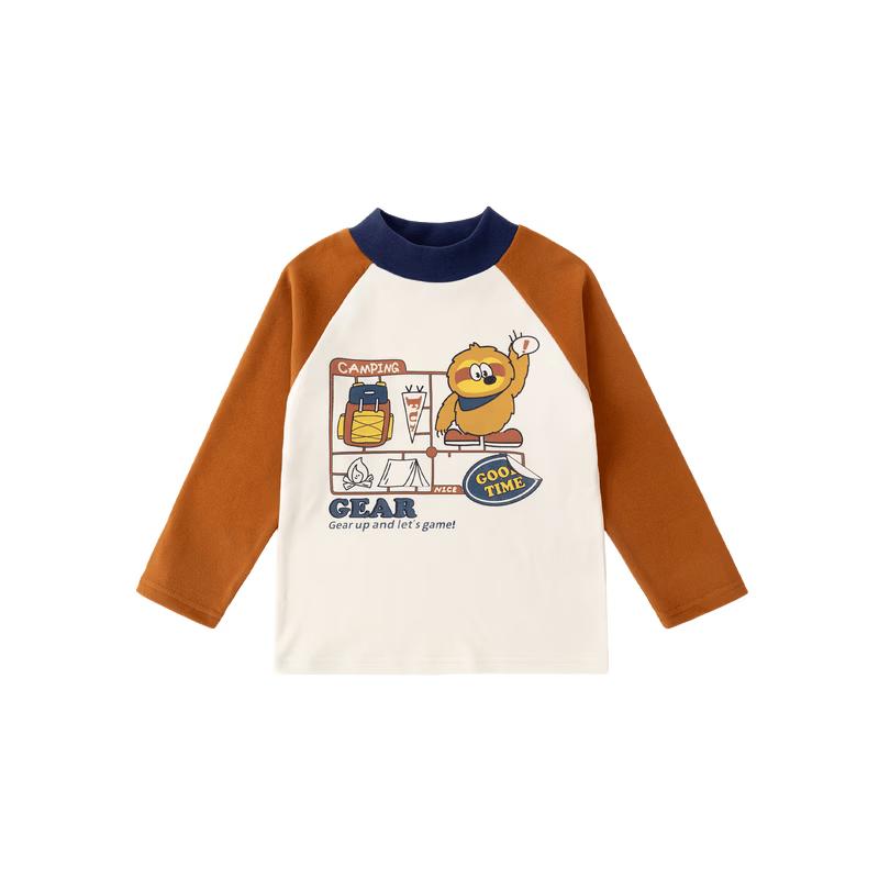 Dudujia Kids' Winter Long-Sleeve Half-High Collar T-Shirt