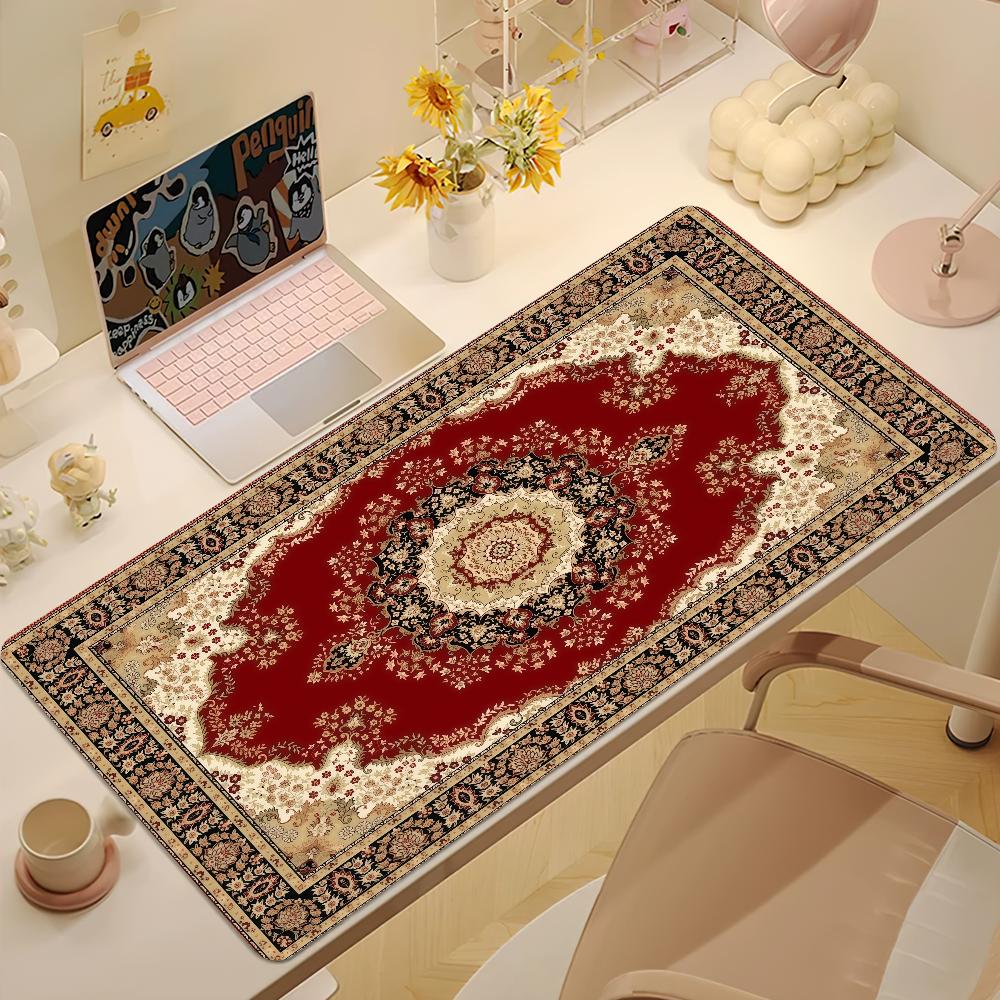 Persian Carpet Mouse Pad Large NonSlip Lockedge Desktop Computer Desk Mat Keyboard Writing Mousepad Office Gamer Student Gifts