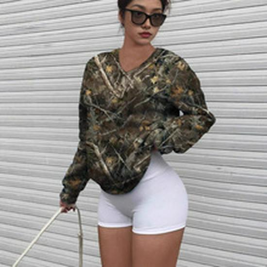 2023 Autumn European & American Style V-neck Slim Fit Knitted Long Sleeve Pullover for Women