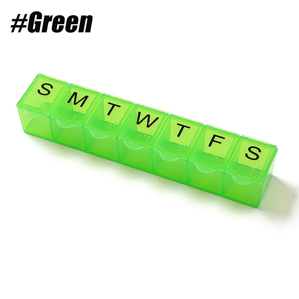 

Weekly Pills Organizer With Effortless Opening Design Pill Box, Portable Pill Case For Vitamins, Supplements And Medications