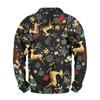 Men's Buttoned Sweatshirt With European And American /winter Printed Long Sleeved Sweatshirt