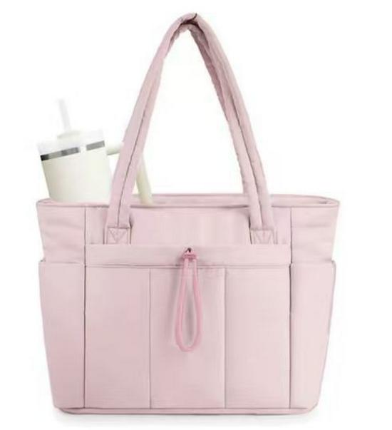 Bolsa de Viagem e Fitness Acolchoada de Algodão de Grande Capacidade em Estoque com Necessaire e Bolsa de Pernoite, Alça Única de Ombro