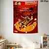 Spirou Honor Wall Tapestry Aesthetic Wall Hanging Printed Fabric Blanket Decorative Tapestries for Bedroom Living Room Home Decor