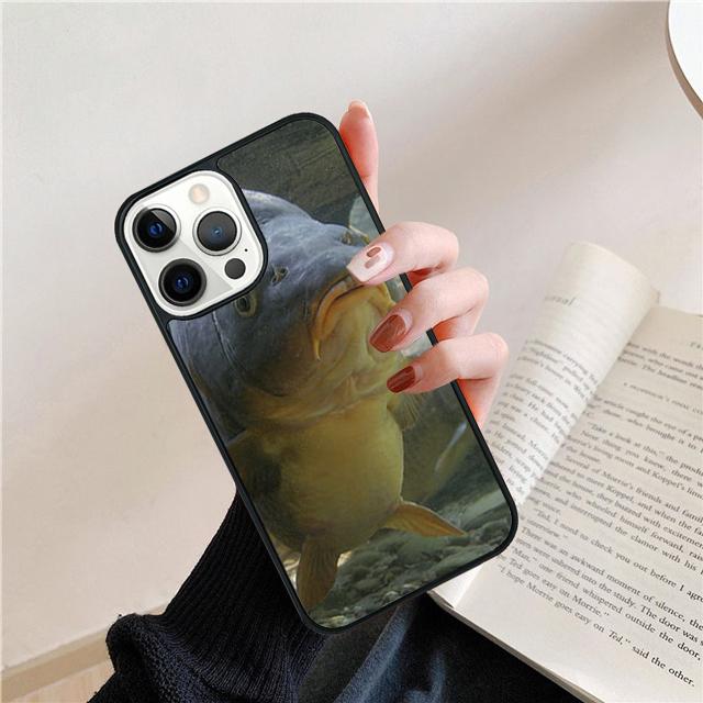 Fish Fishing Carp Funny Coque Shell For iPhone 17 Air 15 16 14 13 12 Pro Max 11 Pro Max Plus Phone Case Cover