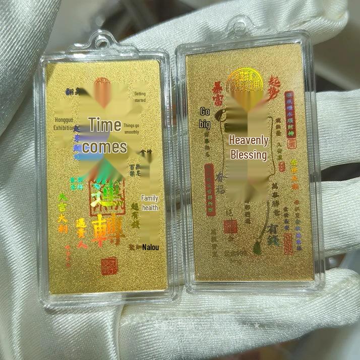 

Наклейка на мобільний телефон із золота 999 проби Шуйбей - Подарунок на щастя найвищої якості