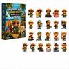 Halloween Adventskalender 2026, Acryl Geist Blind Box Countdown-Kalender mit täglichen Überraschungstüren, Tisch-Feiertagsdekoration für Heimparty Geschenk