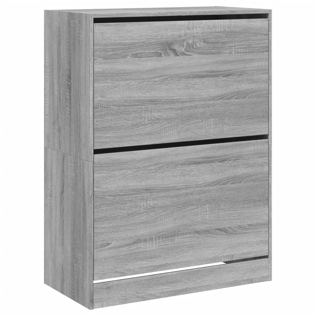 Shoe Cabinet with 2 Doors Grey Sonoma 80 x 42 x 108 cm