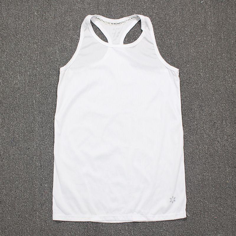 

Small Discount Casual Sports Vest Female Thread I-Shaped Fitness Running Smock Yoga Jacket Sleeveless T-shirt White XL code