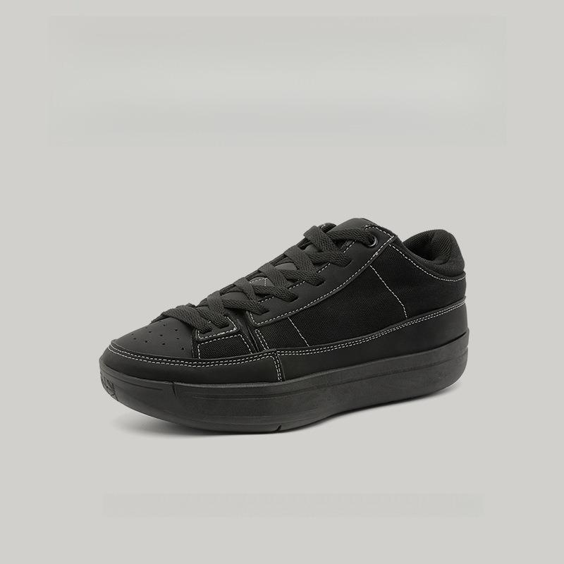 [Thick-soled legs] 2 Early autumn retro board shoes men's thick-soled low-top basketball sneakers