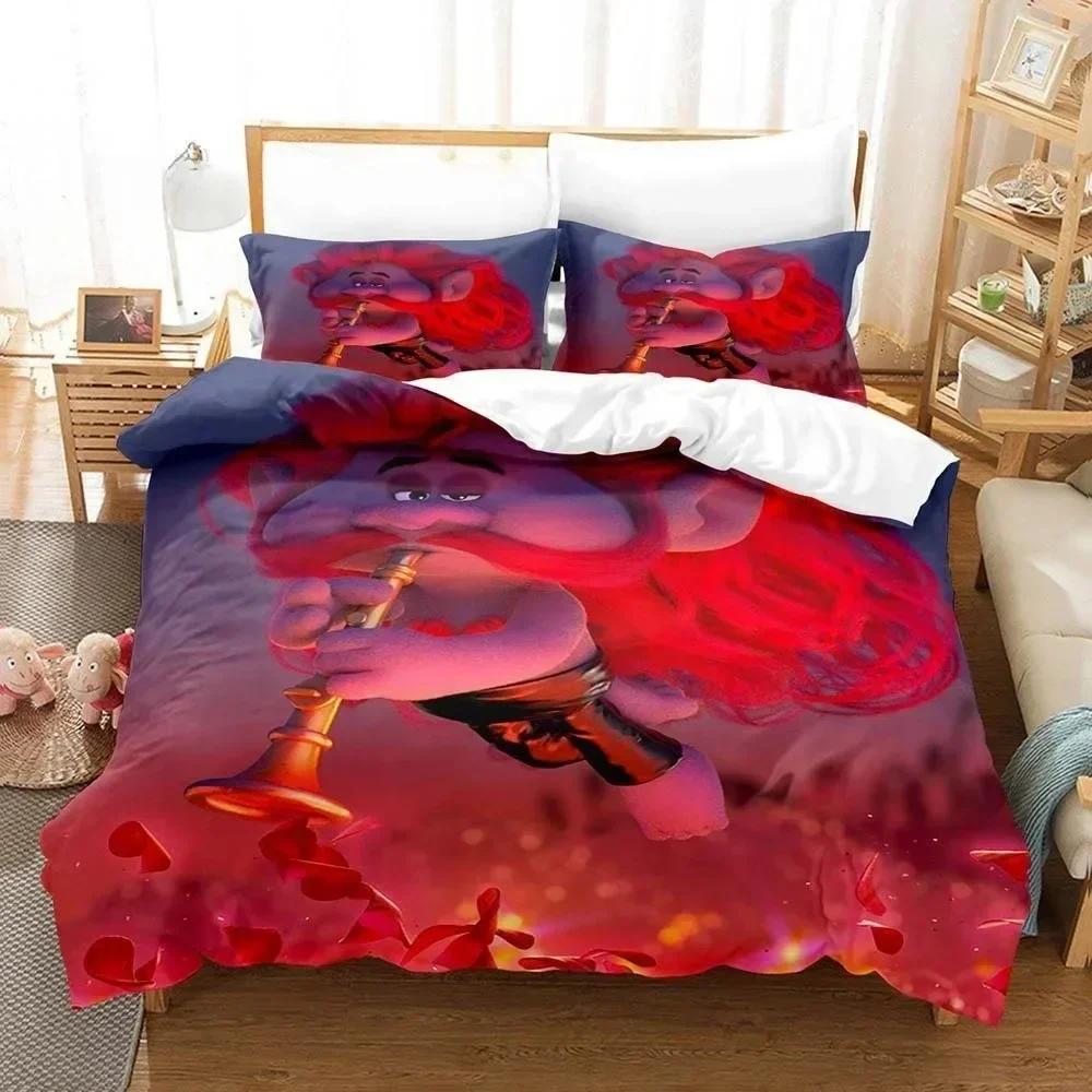 3D Print Cartoons Bed Sheet Set Trolls Bedding Set Printed With Pillowcase Bed Duvet Cover Soft Queen King Size Bedclothes Home