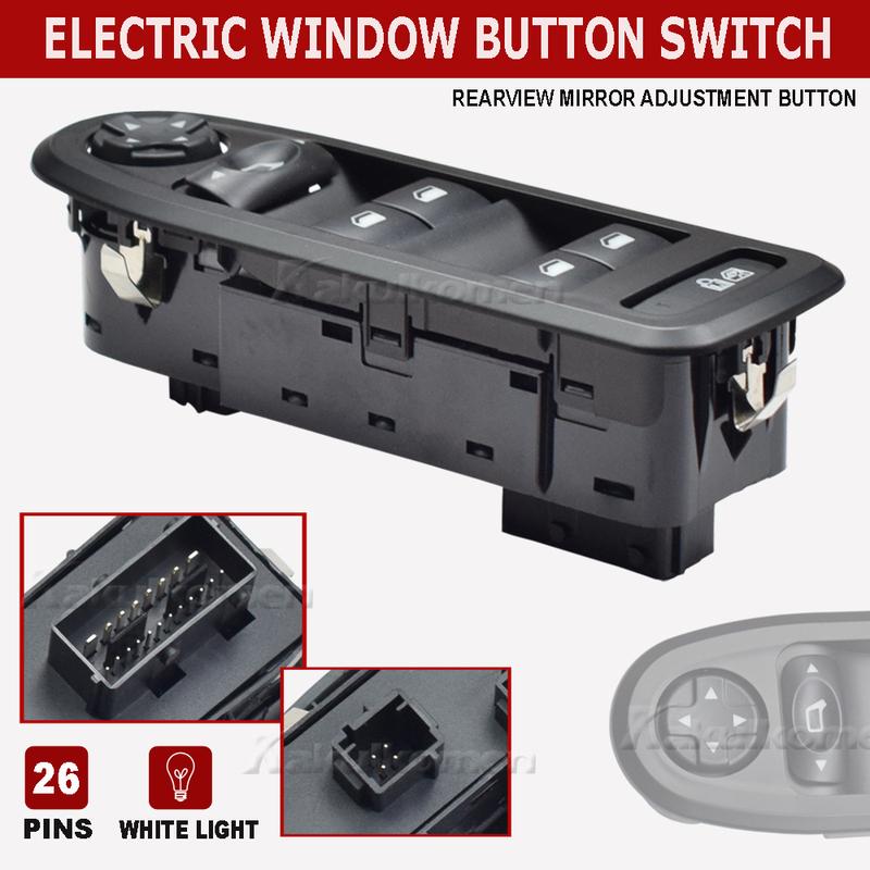 Window Switch Lifter Button Controller Accessories 6490.QY For 2008-2013 Peugeot 308 508 2007-2013 Citroen C5 98054508ZD