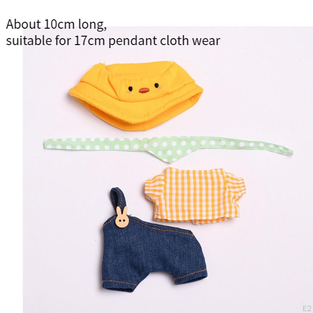 17cm Plush Doll Clothes Clothing Accessories Duck Suit Photo Props Stylish Cute