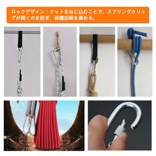 Yandong M15 Stainless Steel Pulley, 35kg Load Capacity, Small Rope Pulley, SUS304, for Cargo Transport, Swivel Type, with Carabiner (Set of 2)