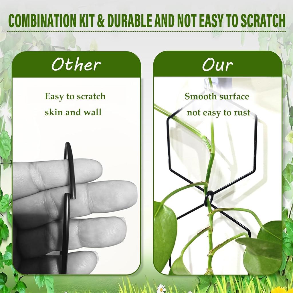 Free Splicing Chain Trellis for Climbing Plants Indoor Outdoor -DIY 89in Metal Round Garden Wall Trellis PlantTrellis Indoor for