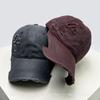 Baseball Wax Brush Style Broken Women  Men Her Him For Fresh Caps Peaked Hats Sunshade Irregular Brim Versatile Personal Distress Fashion Retro