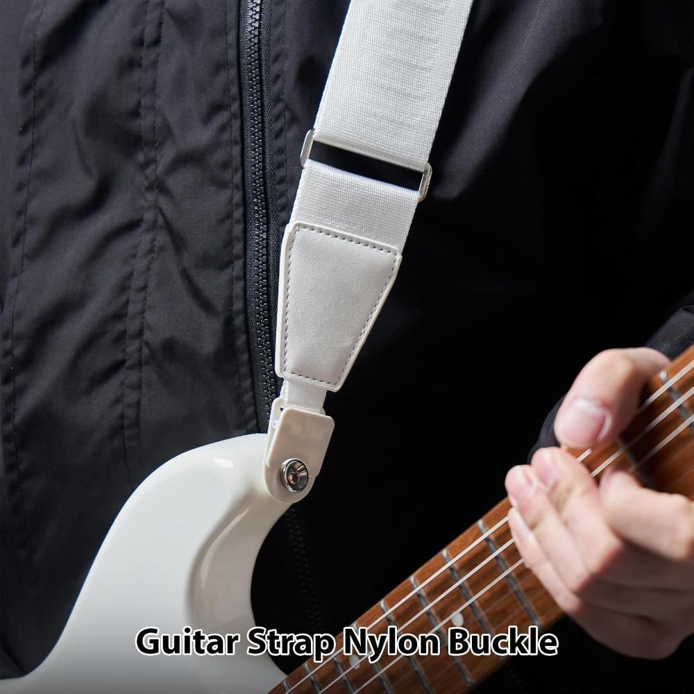 50mm(1.97in)Width Guitar Strap Silicone Buckle Heavy Duty Guitar Strap For Guitar