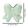 Modern Pink Ceramic Bow Vase Bow Knot Accent Handcrafted Ceramic Vase Simple Style Flower Vase Home Interior