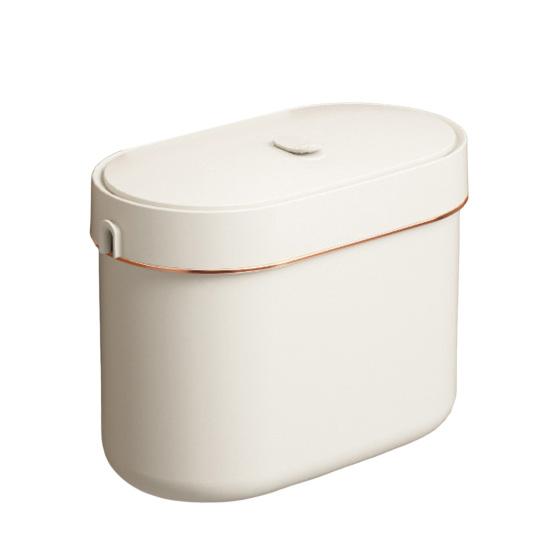 Trash Can with Lid Anti-Odor Insect-Proof Sealed Design No Drilling Large Opening S