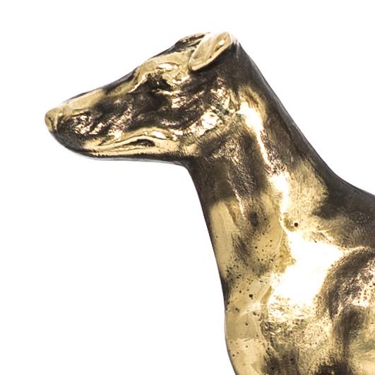 Foksterier Krótkowłosy - Wieszak Na Klucze Z Psem, Mosiężny Uchwyt Na Psie Akcesoria, Elegancka Ozdoba Do Korytarza Marki Art-Dog