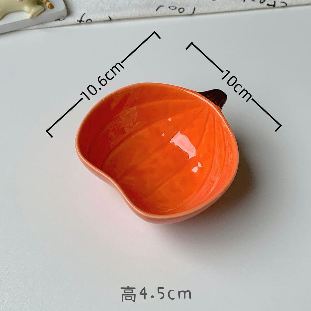 Cute Fruit Plate Household Underglaze Small Condiment Dish Ceramic Soy Sauce Vinegar Hot Pot Barbecue Dipping Snack Plate