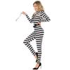Striped Female Captain Flight Stage Suit Halloween American Female Pilot Costume Party Performance Uniform