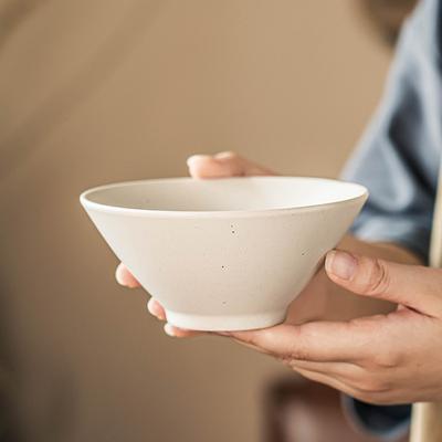 Hat Bowl Solid Color Ceramic Bowl Rice Bowl Household Small Bowl Round Bowl Noodle Bowl Salad Bowl Japanese Style Tableware