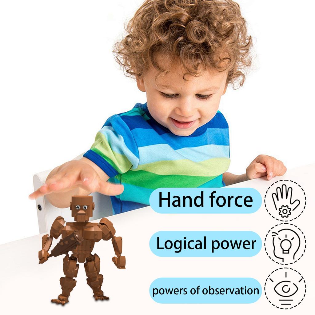 Zabawny zestaw puzzli dla dzieci do składania z klocków